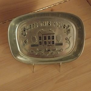 Wilton Armetale Bless This House Bread Tray (Pewter)